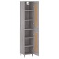 vidaXL Aparador alto madera contrachapada gris Sonoma 34,5x34x180 cm vidaXL Aparador alto madera contrachapada gris Sonoma 34,5x34x180 cm