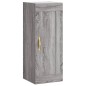 vidaXL Aparador alto madera contrachapada gris Sonoma 34,5x34x180 cm vidaXL Aparador alto madera contrachapada gris Sonoma 34,5x34x180 cm