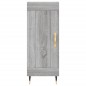 vidaXL Aparador alto madera contrachapada gris Sonoma 34,5x34x180 cm vidaXL Aparador alto madera contrachapada gris Sonoma 34,5x34x180 cm