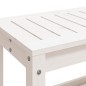 vidaXL Banco de jardín madera maciza de pino blanco 82,5x35x45 cm