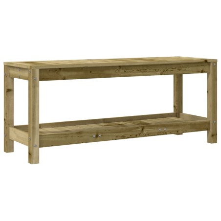vidaXL Banco de jardín de madera maciza de pino 108x35x45 cm