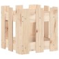 vidaXL Jardinera con diseño de valla madera maciza de pino 30x30x30 cm vidaXL Jardinera con diseño de valla madera maciza de pino 30x30x30 cm