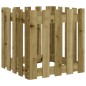 vidaXL Jardinera diseño de valla madera de pino impregnada 50x50x50 cm vidaXL Jardinera diseño de valla madera de pino impregnada 50x50x50 cm