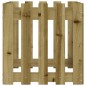 vidaXL Jardinera diseño de valla madera de pino impregnada 50x50x50 cm vidaXL Jardinera diseño de valla madera de pino impregnada 50x50x50 cm