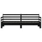 vidaXL Sofá cama nido madera maciza de pino negro 90x200 cm vidaXL Sofá cama nido madera maciza de pino negro 90x200 cm
