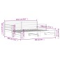 vidaXL Sofá cama nido madera maciza de pino negro 90x200 cm vidaXL Sofá cama nido madera maciza de pino negro 90x200 cm