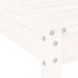 vidaXL Juego de comedor de jardín 5 piezas madera maciza pino blanco vidaXL Juego de comedor de jardín 5 piezas madera maciza pino blanco