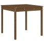 vidaXL Set de comedor de jardín 5 pzas madera maciza pino marrón miel