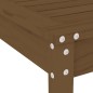 vidaXL Set de comedor de jardín 5 pzas madera maciza pino marrón miel