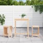 vidaXL Set de mesa y taburetes altos 3 piezas madera maciza de pino vidaXL Set de mesa y taburetes altos 3 piezas madera maciza de pino