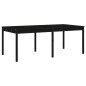 vidaXL Juego de comedor de jardín 17 piezas madera maciza pino negro