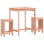 vidaXL Mesa y sillas de jardín 3 pzas madera maciza Douglas vidaXL Mesa y sillas de jardín 3 pzas madera maciza Douglas