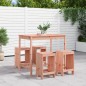 vidaXL Mesa alta y taburetes de jardín 5 piezas madera maciza Douglas vidaXL Mesa alta y taburetes de jardín 5 piezas madera maciza Douglas