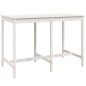 vidaXL Set de mesa y taburetes altos jardín 7 pzas madera pino blanco vidaXL Set de mesa y taburetes altos jardín 7 pzas madera pino blanco