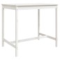 vidaXL Set de mesa y taburetes altos jardín 5 pzas madera pino blanco vidaXL Set de mesa y taburetes altos jardín 5 pzas madera pino blanco