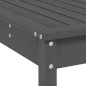 vidaXL Mesa y taburetes altos jardín 9 pzas madera maciza de pino gris