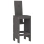 vidaXL Set de mesa y taburetes altos jardín 5 piezas madera pino gris vidaXL Set de mesa y taburetes altos jardín 5 piezas madera pino gris