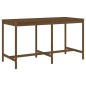 vidaXL Mesa y taburetes altos de jardín 9 pzas madera pino marrón miel vidaXL Mesa y taburetes altos de jardín 9 pzas madera pino marrón miel