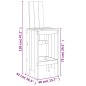 vidaXL Mesa y taburetes altos de jardín 9 pzas madera pino marrón miel vidaXL Mesa y taburetes altos de jardín 9 pzas madera pino marrón miel
