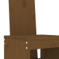 vidaXL Mesa y taburetes altos de jardín 5 pzas madera pino marrón miel vidaXL Mesa y taburetes altos de jardín 5 pzas madera pino marrón miel