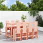 vidaXL Juego de muebles de jardín 9 pzas madera maciza abeto Douglas vidaXL Juego de muebles de jardín 9 pzas madera maciza abeto Douglas