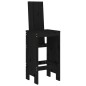 vidaXL Set de mesa y taburetes altos jardín 5 piezas madera pino negro vidaXL Set de mesa y taburetes altos jardín 5 piezas madera pino negro