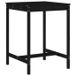 vidaXL Set de mesa y taburetes altos jardín 5 piezas madera pino negro vidaXL Set de mesa y taburetes altos jardín 5 piezas madera pino negro