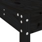vidaXL Set de mesa y taburetes altos jardín 5 piezas madera pino negro vidaXL Set de mesa y taburetes altos jardín 5 piezas madera pino negro
