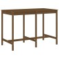 vidaXL Mesa y taburetes altos de jardín 7 pzas madera pino marrón miel vidaXL Mesa y taburetes altos de jardín 7 pzas madera pino marrón miel