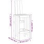vidaXL Mesa y taburetes altos de jardín 7 pzas madera pino marrón miel vidaXL Mesa y taburetes altos de jardín 7 pzas madera pino marrón miel