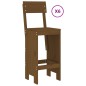 vidaXL Mesa y taburetes altos de jardín 7 pzas madera pino marrón miel vidaXL Mesa y taburetes altos de jardín 7 pzas madera pino marrón miel