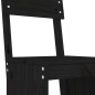 vidaXL Set de mesa y taburetes altos jardín 5 piezas madera pino negro vidaXL Set de mesa y taburetes altos jardín 5 piezas madera pino negro