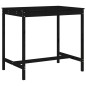 vidaXL Set de mesa y taburetes altos jardín 5 piezas madera pino negro vidaXL Set de mesa y taburetes altos jardín 5 piezas madera pino negro