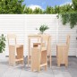 vidaXL Set de mesa y taburetes altos jardín 5 pzas madera maciza pino vidaXL Set de mesa y taburetes altos jardín 5 pzas madera maciza pino