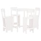 vidaXL Set de mesa y taburetes altos jardín 5 pzas madera pino blanco vidaXL Set de mesa y taburetes altos jardín 5 pzas madera pino blanco