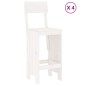 vidaXL Set de mesa y taburetes altos jardín 5 pzas madera pino blanco vidaXL Set de mesa y taburetes altos jardín 5 pzas madera pino blanco