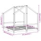 vidaXL Estructura de cama de niños madera de pino blanco 2x(80x160) cm vidaXL Estructura de cama de niños madera de pino blanco 2x(80x160) cm