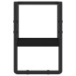 vidaXL Estante de pared con barra negro 20x25x30 cm vidaXL Estante de pared con barra negro 20x25x30 cm