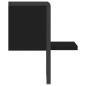 vidaXL Estante de pared con barra negro 20x25x30 cm vidaXL Estante de pared con barra negro 20x25x30 cm