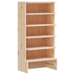 vidaXL Mueble zapatero de madera maciza de pino 52x30x104 cm
