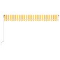 vidaXL Toldo retráctil manual amarillo y blanco 500x300 cm vidaXL Toldo retráctil manual amarillo y blanco 500x300 cm