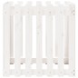 vidaXL Jardinera diseño de valla madera maciza pino blanca 70x70x70 cm vidaXL Jardinera diseño de valla madera maciza pino blanca 70x70x70 cm