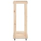 vidaXL Leñero con ruedas madera maciza de pino 76,5x40x108 cm vidaXL Leñero con ruedas madera maciza de pino 76,5x40x108 cm