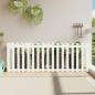 vidaXL Arriate elevado jardín con valla madera pino blanco 200x50x70cm