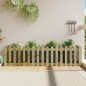 vidaXL Arriate elevado jardín valla madera impregnada pino 200x50x50cm vidaXL Arriate elevado jardín valla madera impregnada pino 200x50x50cm