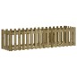 vidaXL Arriate elevado jardín valla madera impregnada pino 200x50x50cm vidaXL Arriate elevado jardín valla madera impregnada pino 200x50x50cm
