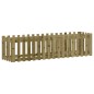 vidaXL Arriate elevado jardín valla madera impregnada pino 200x50x50cm vidaXL Arriate elevado jardín valla madera impregnada pino 200x50x50cm