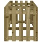 vidaXL Arriate elevado jardín valla madera impregnada pino 200x50x50cm vidaXL Arriate elevado jardín valla madera impregnada pino 200x50x50cm