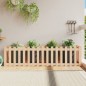 vidaXL Arriate elevado jardín con valla madera maciza pino 200x50x50cm