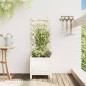 vidaXL Jardinera estantería madera maciza pino blanco 39x39,5x114 cm vidaXL Jardinera estantería madera maciza pino blanco 39x39,5x114 cm